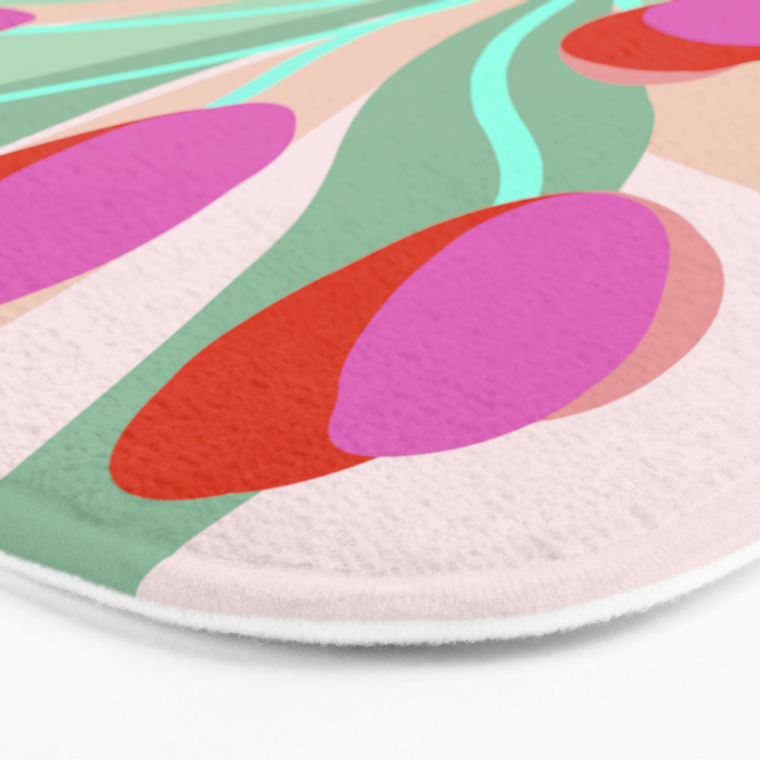 Full Bloom Tulips in a Vase  Bath Mat Gallery Image 3