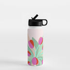 Full Bloom Tulips in a Vase  Water Bottle Gallery Image 1