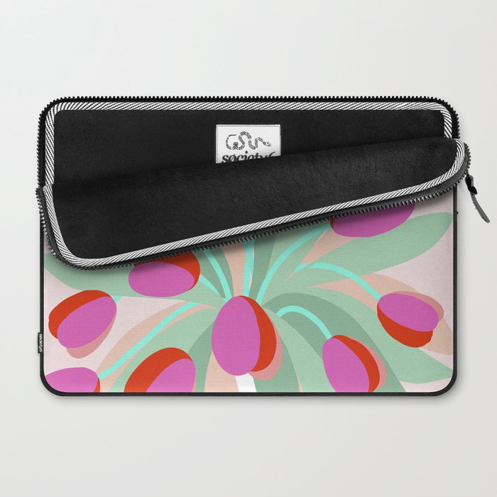 Full Bloom Tulips in a Vase  Laptop Sleeve Gallery Image 2