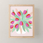 Full Bloom Tulips in a Vase  Mini Art Print Gallery Image 1