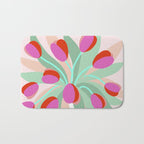 Full Bloom Tulips in a Vase  Bath Mat Gallery Image 1