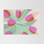 Full Bloom Tulips in a Vase  Rug Gallery Image 2