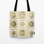 Talavera Mexican Tile - Gold Palette Tote Bag Gallery Image 1