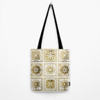 Talavera Mexican Tile - Gold Palette Tote Bag Gallery Image 2