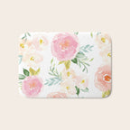 Sweet Pink Blooms (Floral 02) Bath Mat Gallery Image 1