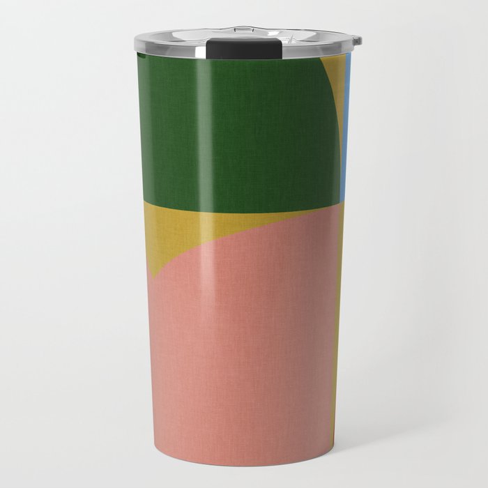 abstract retro vivid fall 9 Travel Mug Gallery Image 1
