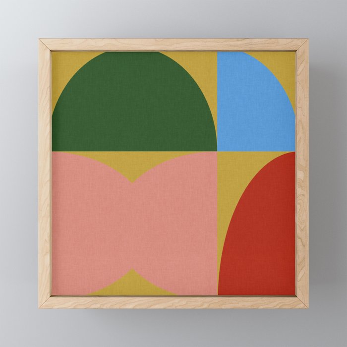 abstract retro vivid fall 9 Mini Art Print Gallery Image 1