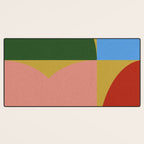 abstract retro vivid fall 9 Desk Mat Gallery Image 3
