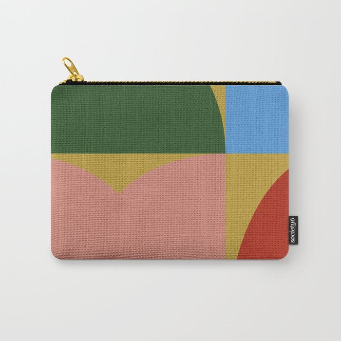 abstract retro vivid fall 9 Carry All Pouch Gallery Image 1
