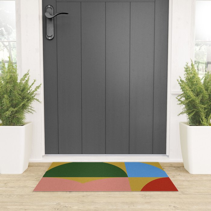 abstract retro vivid fall 9 Welcome Mat Gallery Image 3