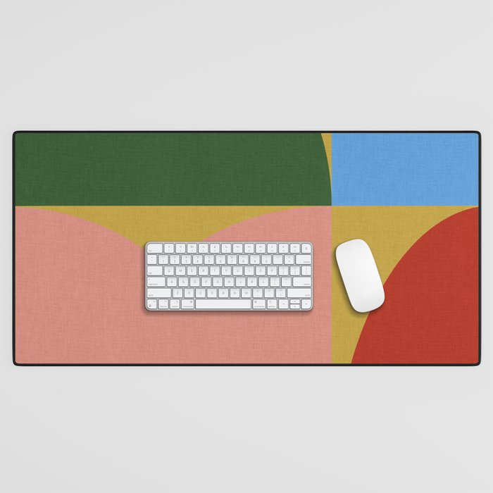 abstract retro vivid fall 9 Desk Mat Gallery Image 1