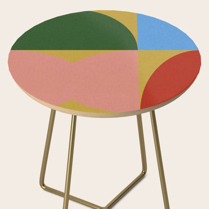 abstract retro vivid fall 9 Side Table Gallery Image 2