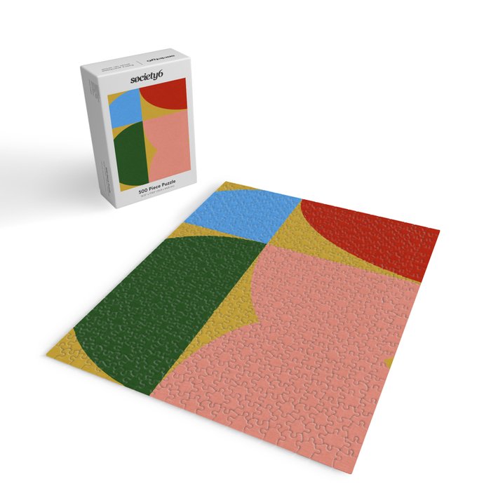 abstract retro vivid fall 9 Jigsaw Puzzle Gallery Image 2
