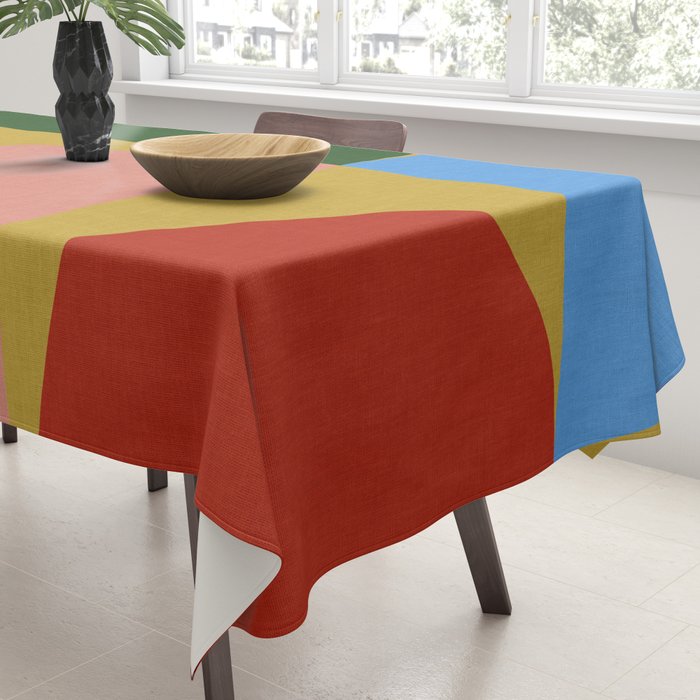 abstract retro vivid fall 9 Tablecloth Gallery Image 3