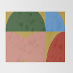 abstract retro vivid fall 9 Throw Blanket Gallery Image 2