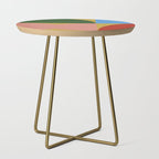 abstract retro vivid fall 9 Side Table Gallery Image 1
