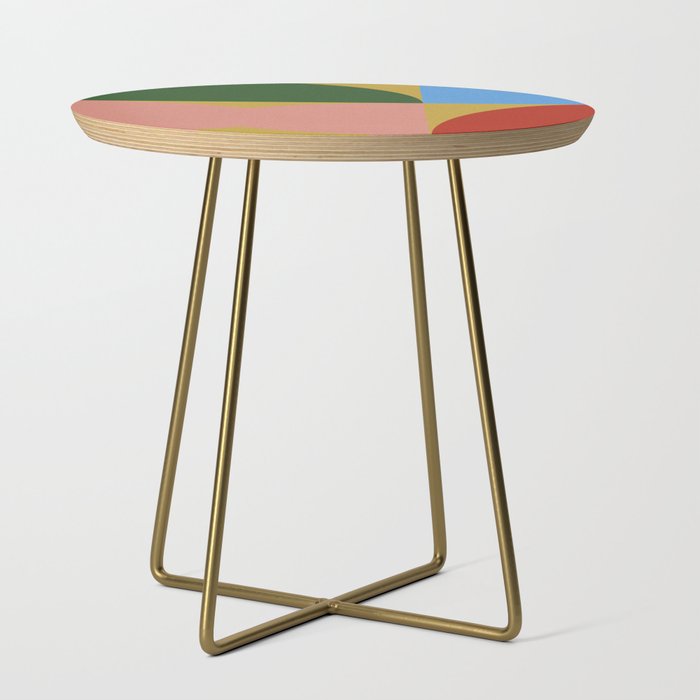 abstract retro vivid fall 9 Side Table Gallery Image 1