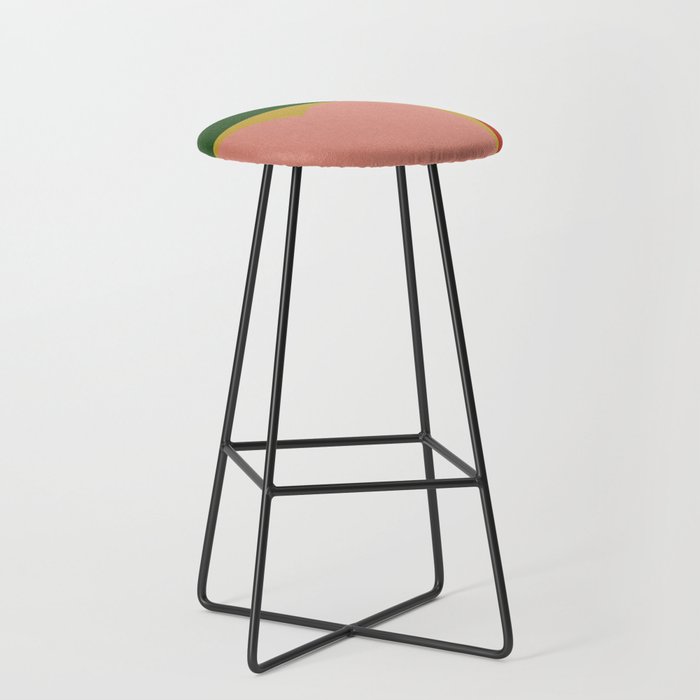 abstract retro vivid fall 9 Stool Gallery Image 1