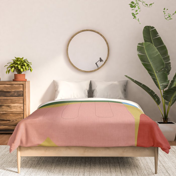 abstract retro vivid fall 9 Comforter Gallery Image 3