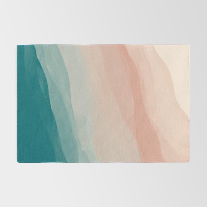 An Abstract Beach Walk Along The Shore Rug Gallery Image 2