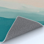 An Abstract Beach Walk Along The Shore Rug Gallery Image 4