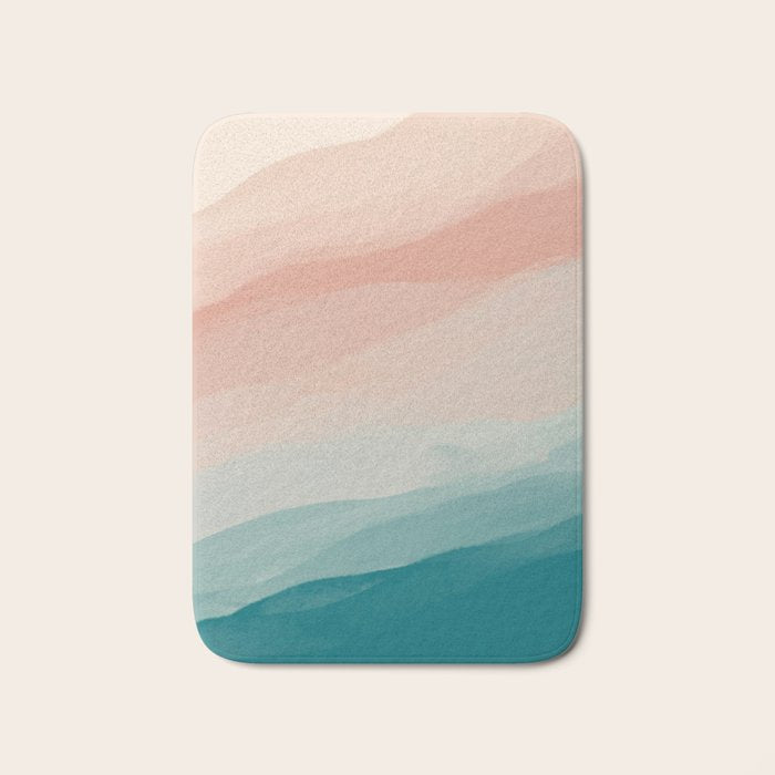 An Abstract Beach Walk Along The Shore Bath Mat Gallery Image 1
