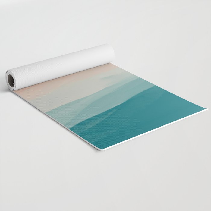An Abstract Beach Walk Along The Shore Yoga Mat Gallery Image 2