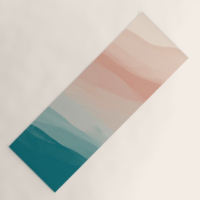 An Abstract Beach Walk Along The Shore Yoga Mat Gallery Image 1