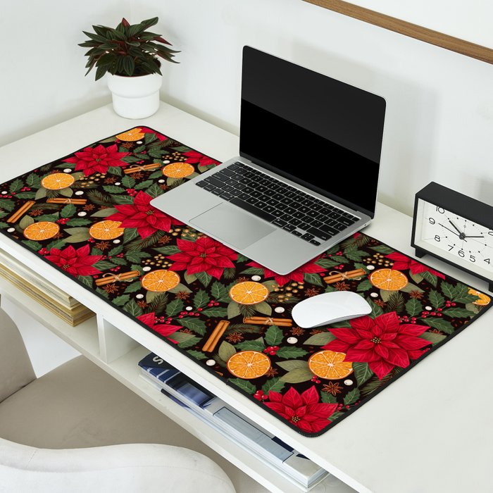 Christmas Stars and Spices Desk Mat Gallery Image 2