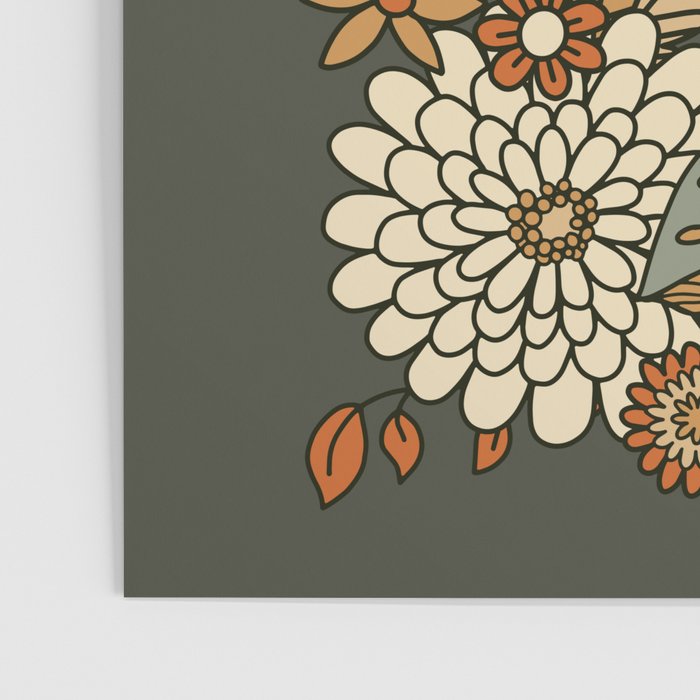 Mushroom Butterfly Garden Poster Gallery Image 3