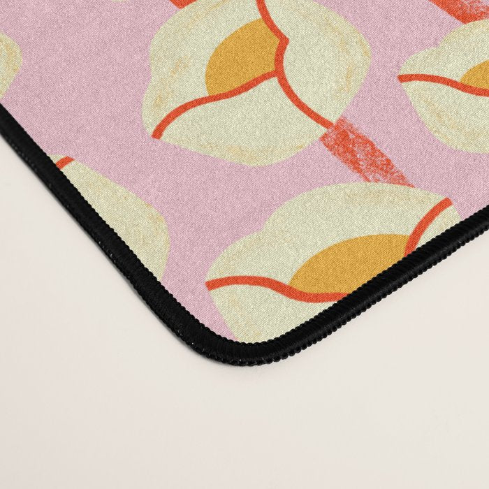 Chunky Blooms - Pink Desk Mat Gallery Image 4