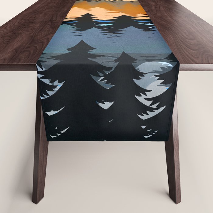 Colors of a Mountain View Table Runner Gallery Image 1