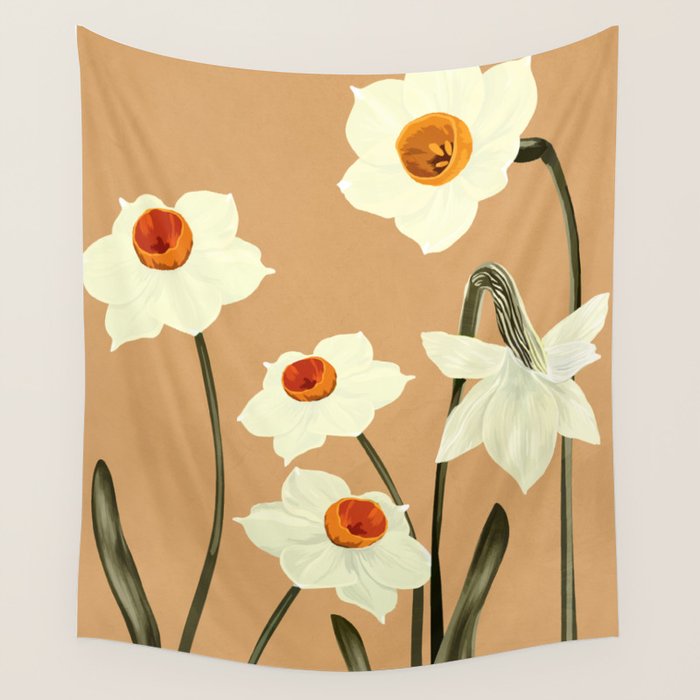 Beautiful Summer flowers II Wall Tapestry Gallery Image 1