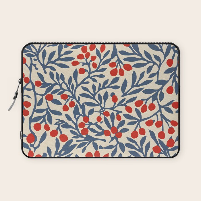 Winter Berries and Blue Laptop Sleeve Gallery Image 1