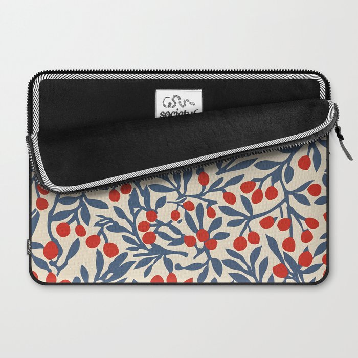 Winter Berries and Blue Laptop Sleeve Gallery Image 2