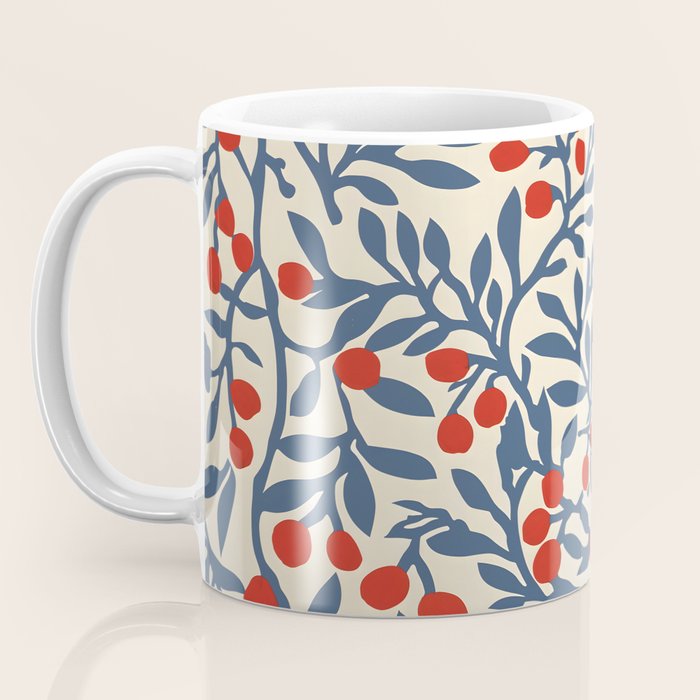 Winter Berries and Blue Coffee Mug Gallery Image 3