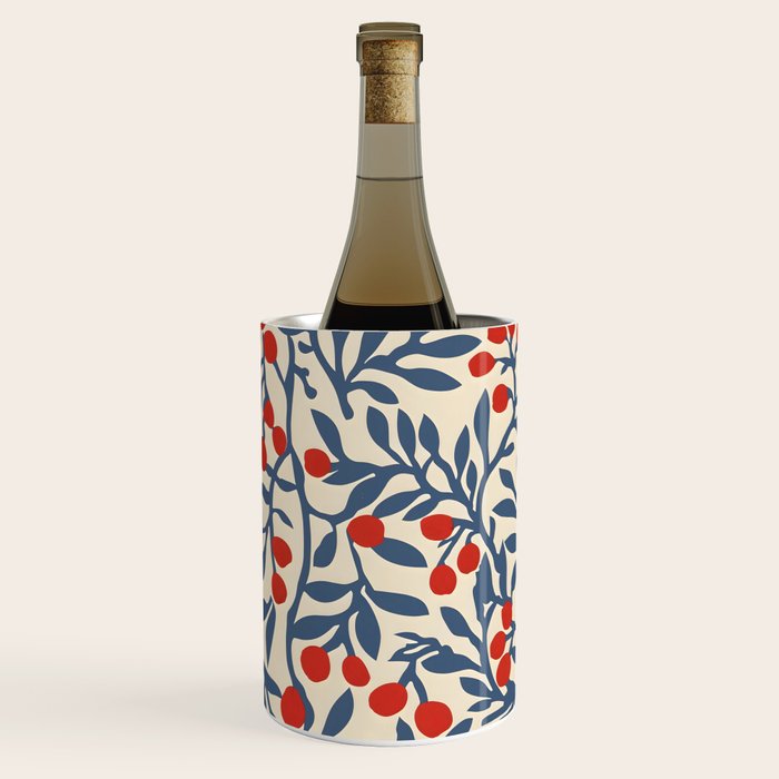 Winter Berries and Blue Wine Chiller Gallery Image 2