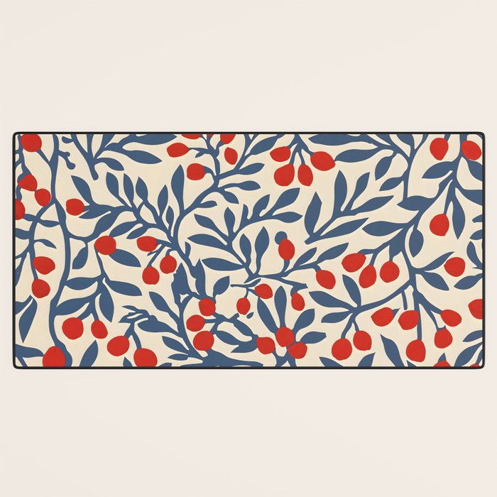 Winter Berries and Blue Desk Mat Gallery Image 3