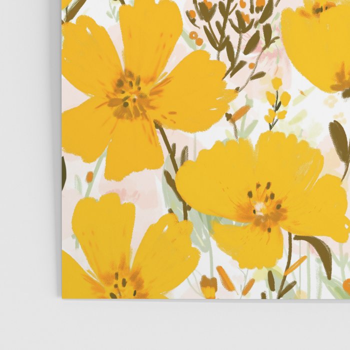 Yellow roaming wildflowers Poster Gallery Image 3