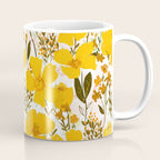 Yellow roaming wildflowers Coffee Mug Gallery Image 1