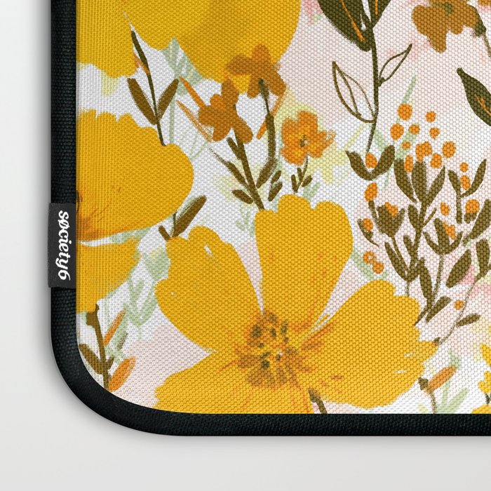 Yellow roaming wildflowers Laptop Sleeve Gallery Image 3