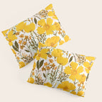 Yellow roaming wildflowers Pillow Sham Gallery Image 3