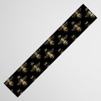 Black & Gold Queen Bee Pattern Table Runner Gallery Image 3