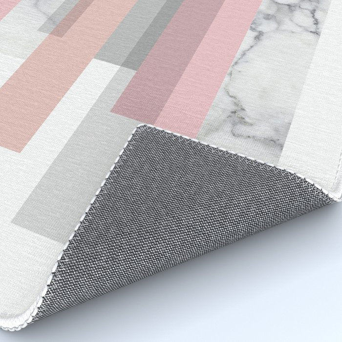 Stripes in blush and marble Rug Gallery Image 4