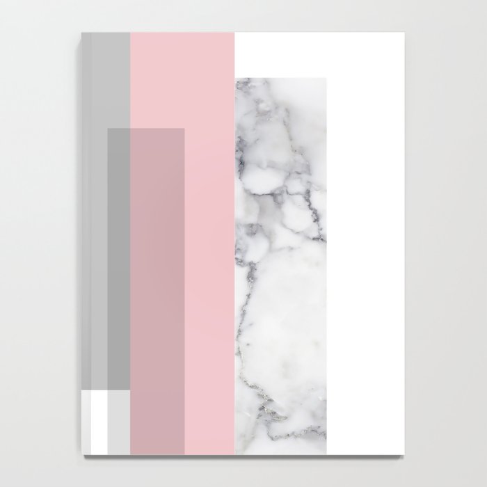 Stripes in blush and marble Notebook Gallery Image 4