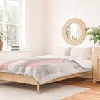 Stripes in blush and marble Duvet Cover Gallery Image 2