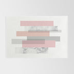 Stripes in blush and marble Rug Gallery Image 2