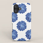 Indigo Succulent |  Watercolor Painting iPhone Case Gallery Image 1