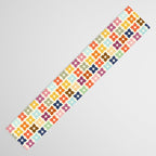 Retro Nostalgic Pastel Flowers Table Runner Gallery Image 3