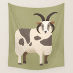 Whimsy Jacob Sheep Wall Tapestry Gallery Image 4